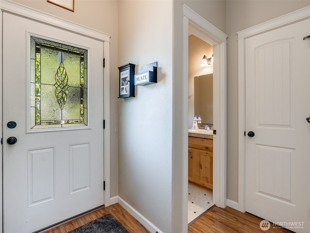 2962 26th Ave, Forest Grove, OR 97116 - foyer with light wood-style floors and baseboards
