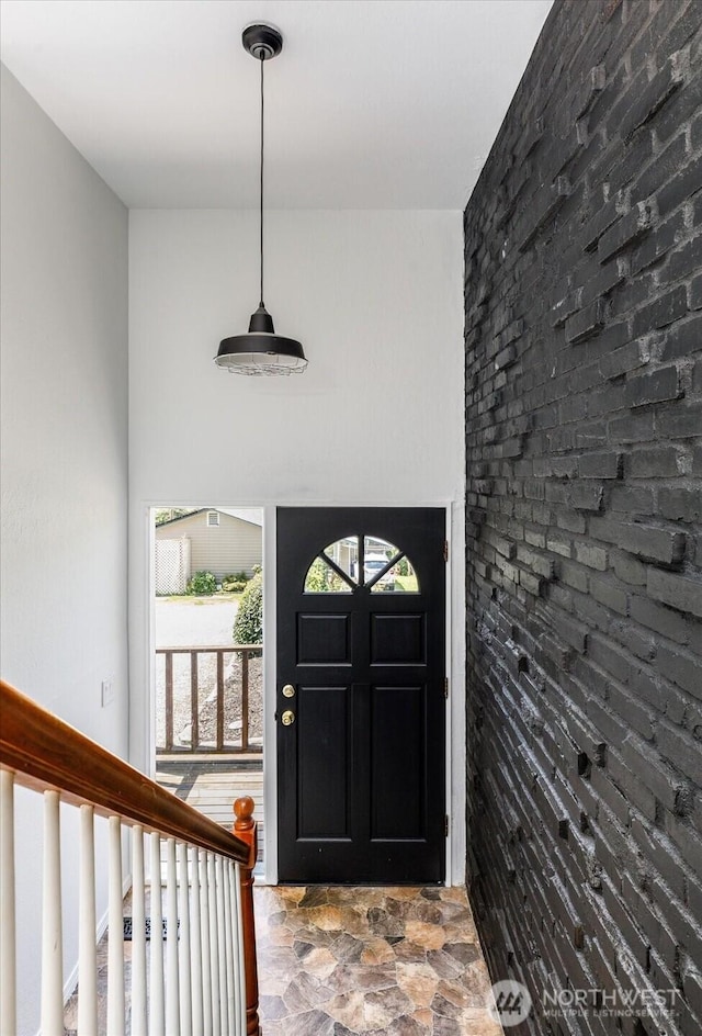 13371 Eagle St, Anacortes, WA 98221 - entrance foyer featuring stone finish flooring