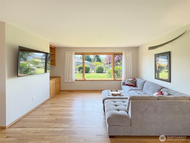 22 E Bedinger Rd, Sequim, WA 98382 - living room featuring light wood-style floors and baseboards