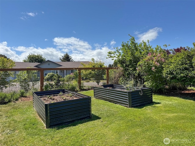 22 E Bedinger Rd, Sequim, WA 98382 - view of grassy yard featuring a garden