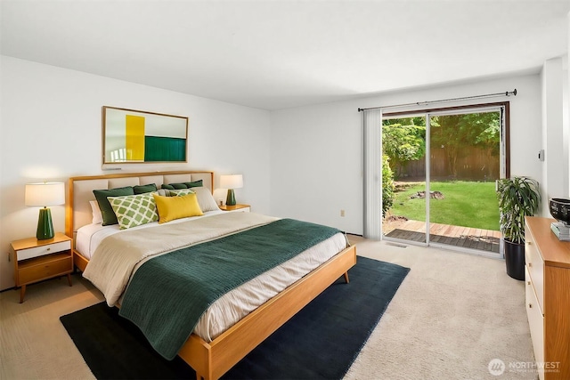 14318 117th Pl NE, Kirkland, WA 98034 - bedroom featuring access to exterior and light carpet