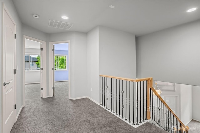2804 177th, Vancouver, WA 98682 - hallway with an upstairs landing, carpet, recessed lighting, and baseboards