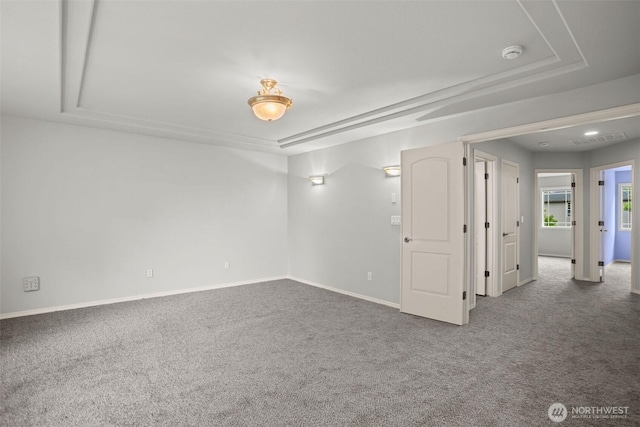 2804 177th, Vancouver, WA 98682 - carpeted spare room featuring a raised ceiling, a smoke detector, and baseboards