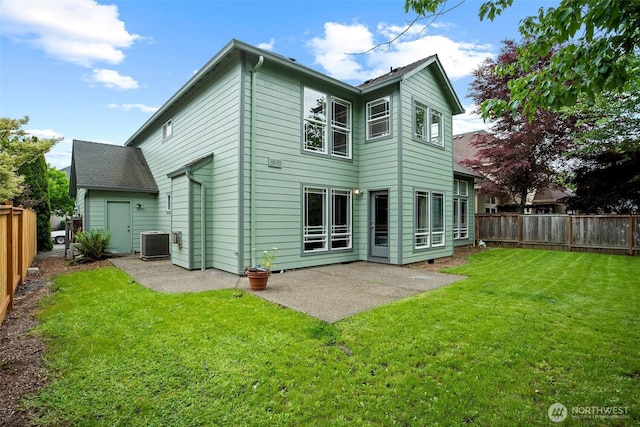2804 177th, Vancouver, WA 98682 - back of property with central AC and a patio