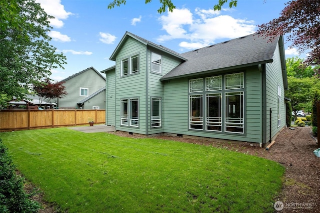 2804 177th, Vancouver, WA 98682 - rear view of property with a patio and a shingled roof