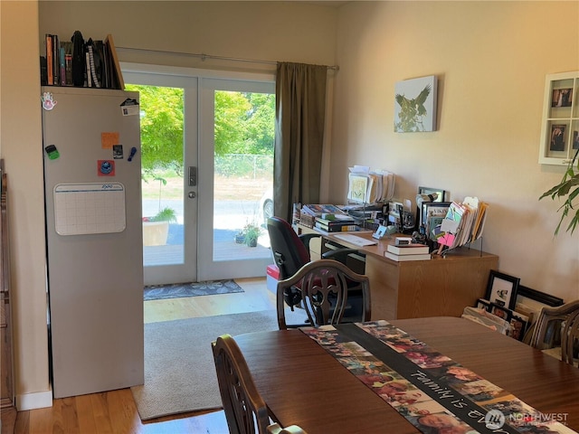 851 Heichel Rd, Camano Island, WA 98282 - dining room featuring wood finished floors and french doors