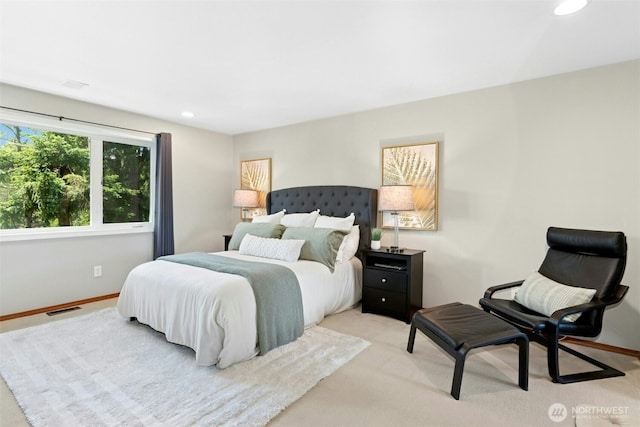 1805 179th Pl NE, Bellevue, WA 98008 - bedroom featuring baseboards, recessed lighting, and light colored carpet