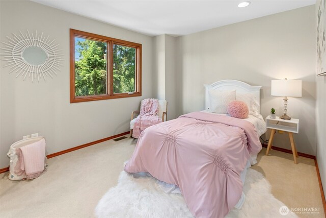1805 179th Pl NE, Bellevue, WA 98008 - bedroom with carpet, baseboards, and recessed lighting