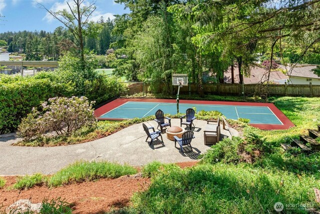 1805 179th Pl NE, Bellevue, WA 98008 - view of sport court featuring basketball hoop
