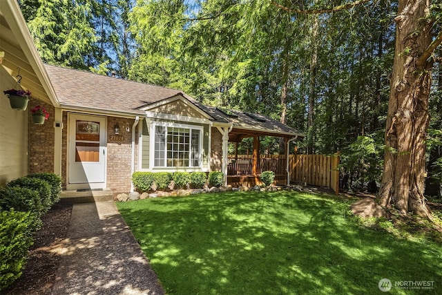 23018 NE 25th Way, Sammamish, WA 98074 - view of front facade featuring brick siding and a shingled roof