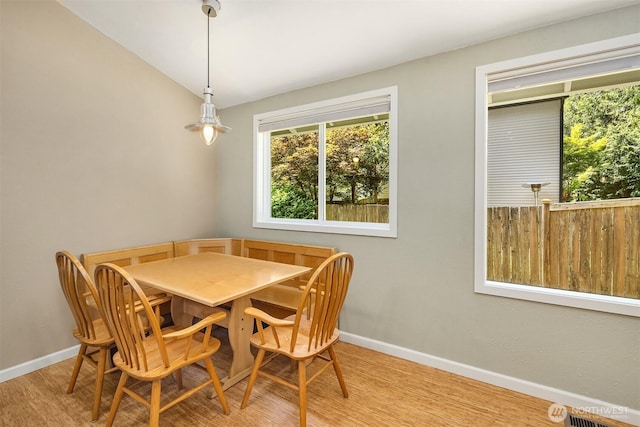 23018 NE 25th Way, Sammamish, WA 98074 - dining area featuring baseboards and wood finished floors