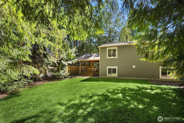 23018 NE 25th Way, Sammamish, WA 98074 - rear view of property with a yard