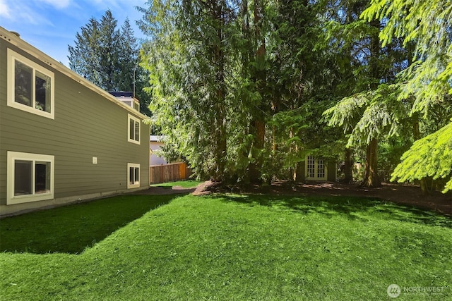 23018 NE 25th Way, Sammamish, WA 98074 - view of yard featuring french doors