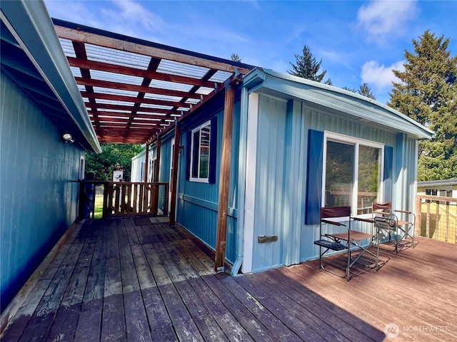 1911 324th, Long Beach, WA 98631 - deck featuring a pergola