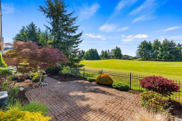 8315 Vashon Dr NE, Lacey, WA 98516 - view of patio / terrace featuring view of golf course and cooling unit