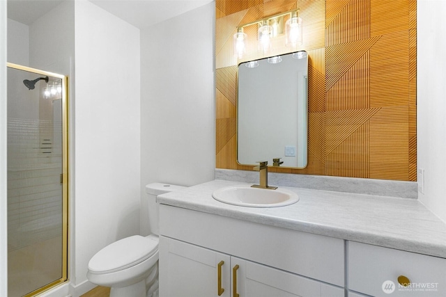 5410 240th St SW, Mountlake Terrace, WA 98043 - bathroom featuring vanity and a shower stall