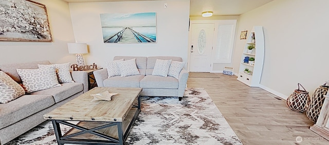 3060 NE Wheeler St, Poulsbo, WA 98370 - living area featuring wood finished floors and baseboards