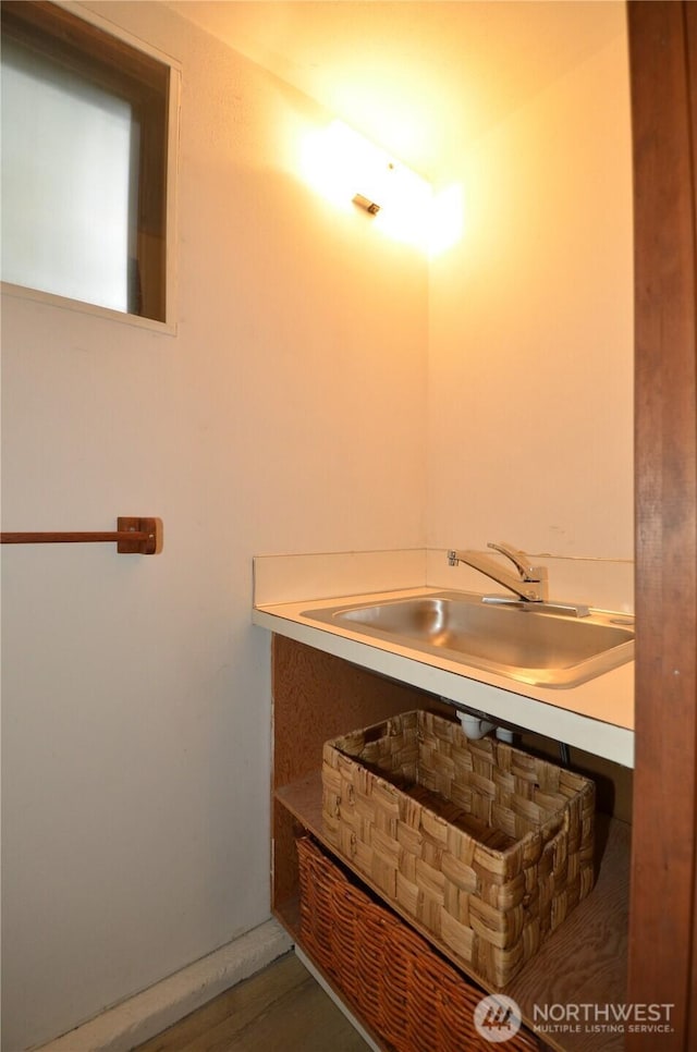 18215 108th Ave NE, Bothell, WA 98011 - bathroom featuring a sink and wood finished floors
