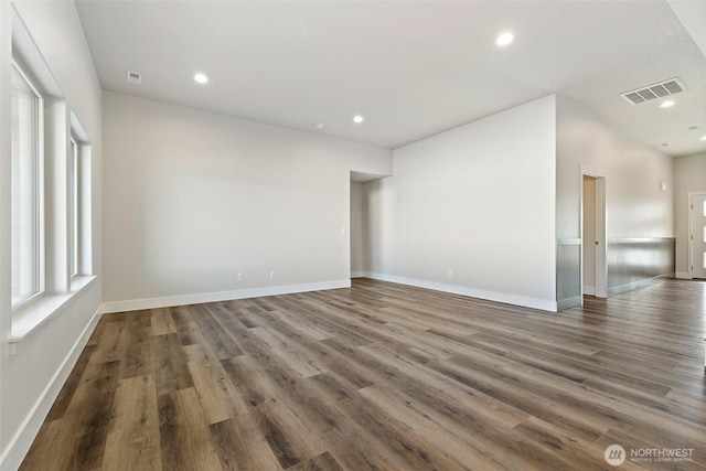 4214 W Sandy Ct, Moses Lake, WA 98837 - unfurnished room featuring wood finished floors, recessed lighting, and baseboards
