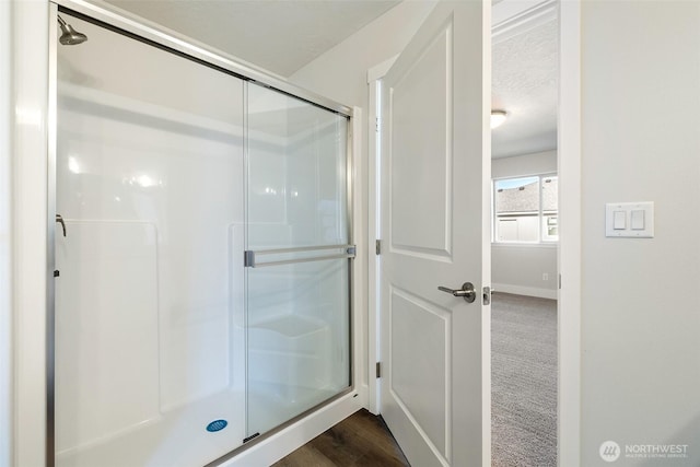 4214 W Sandy Ct, Moses Lake, WA 98837 - full bath with a shower stall and baseboards