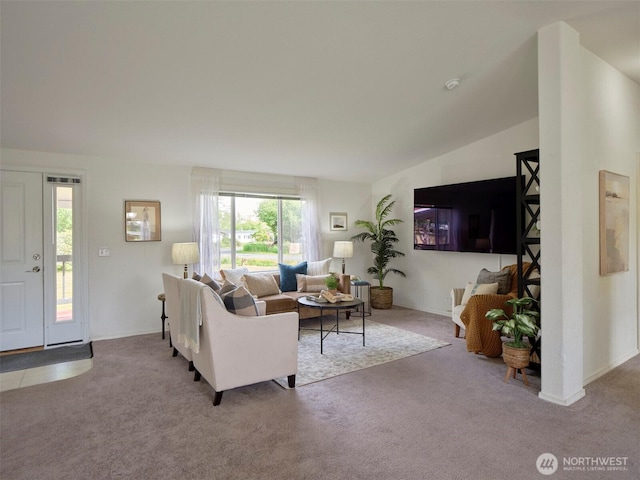 7127 Ortelius Dr, Ilwaco, WA 98624 - living room featuring carpet floors and baseboards