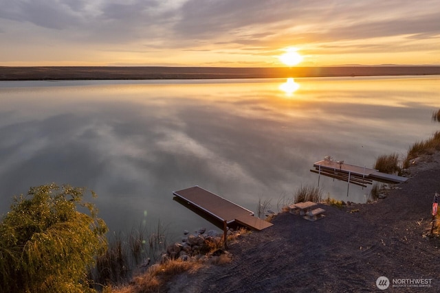 7328 Stonecrest Rd NE, Moses Lake, WA 98837 - dock area with a water view