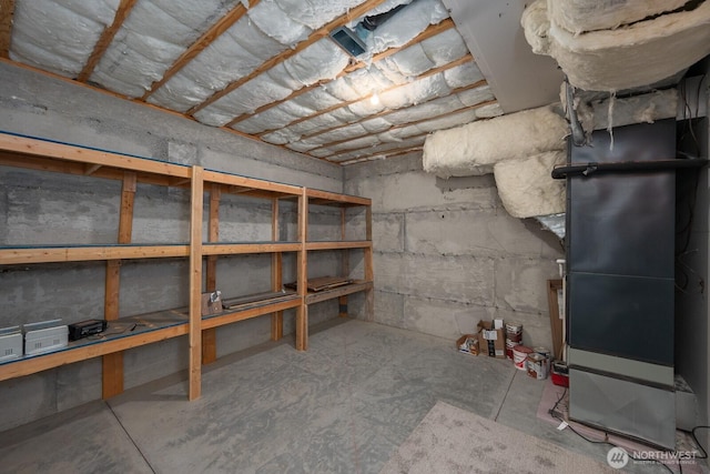7328 Stonecrest Rd NE, Moses Lake, WA 98837 - unfinished basement featuring heating unit