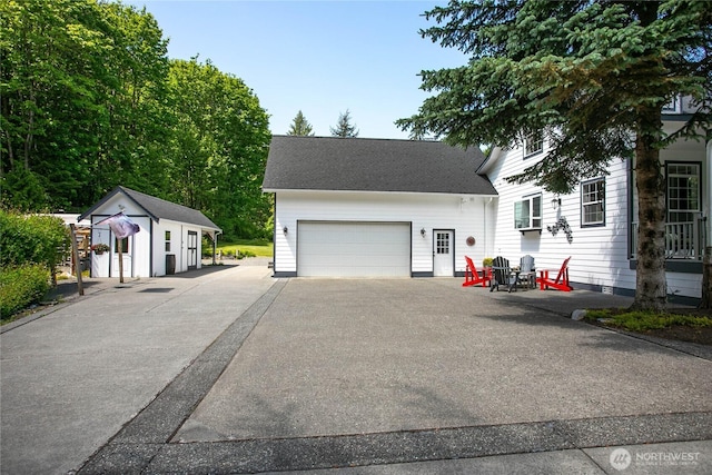 1933 Valleybrook Ln, Bellingham, WA 98229 - view of front of property with a garage, driveway, and a shingled roof