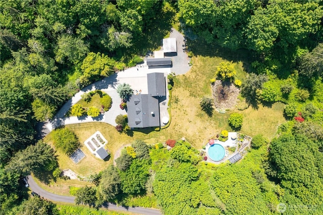 1933 Valleybrook Ln, Bellingham, WA 98229 - aerial view of property and surrounding area with a pool area