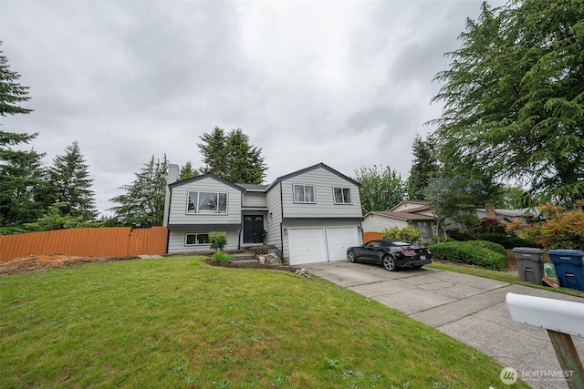 33137 35th Ave SW, Federal Way, WA 98023 - view of front of house featuring a garage, driveway, and a chimney