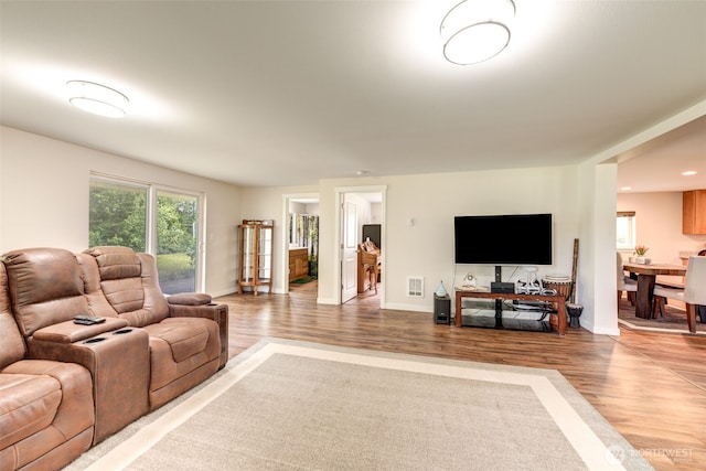 4718 252nd St NE, Arlington, WA 98223 - living room with wood finished floors and baseboards