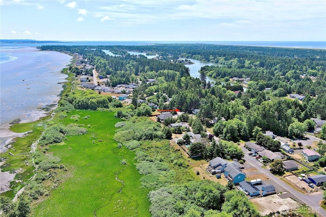 127 Olympic View Ave NE, Ocean Shores, WA 98569 - aerial view of property's location featuring a large body of water and a forest