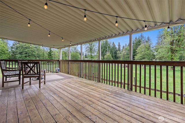119 Oyler Way, Ethel, WA 98542 - deck with a yard and view of scattered trees
