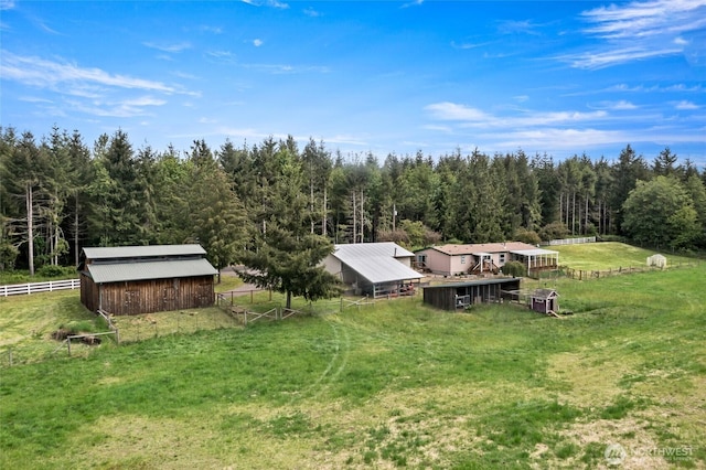 119 Oyler Way, Ethel, WA 98542 - overview of rural landscape with a heavily wooded area