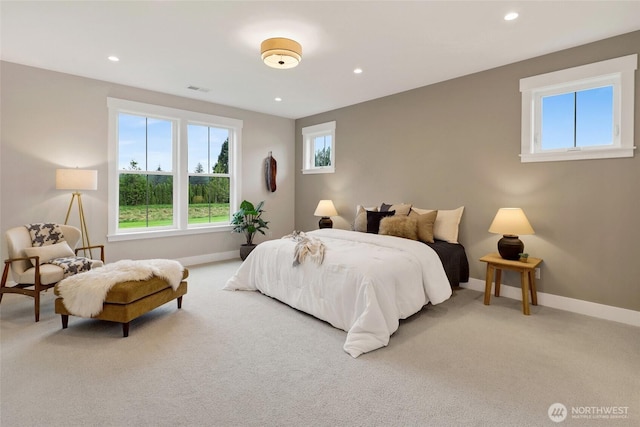 5712 Denali Ln, Bellingham, WA 98226 - bedroom with light carpet and recessed lighting