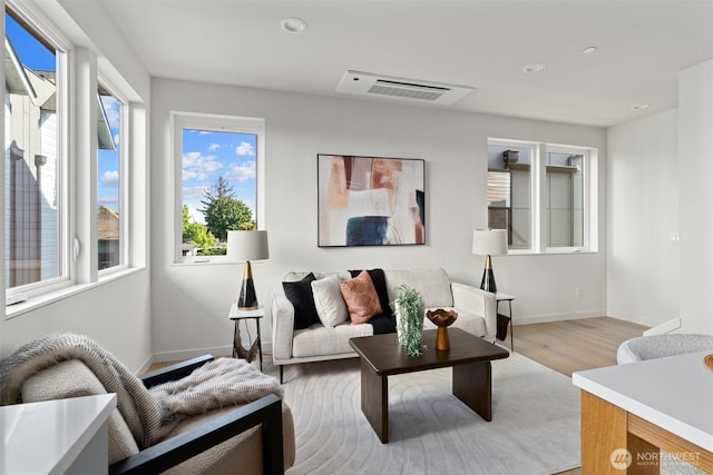 4519A Bagley Ave N, Seattle, WA 98103 - living room featuring light wood finished floors and recessed lighting