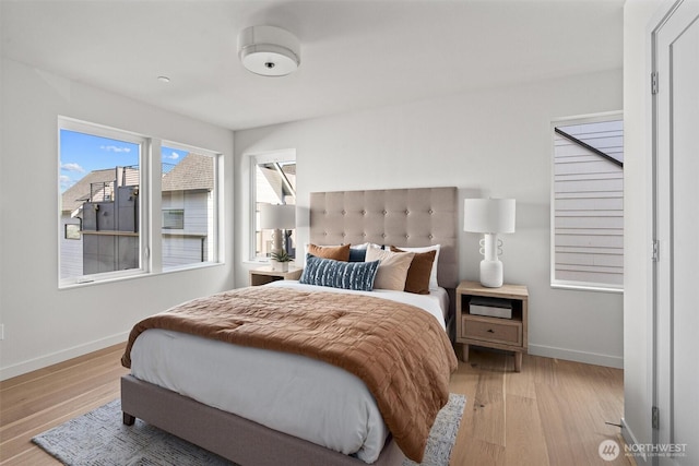 4519A Bagley Ave N, Seattle, WA 98103 - bedroom with light wood-style floors