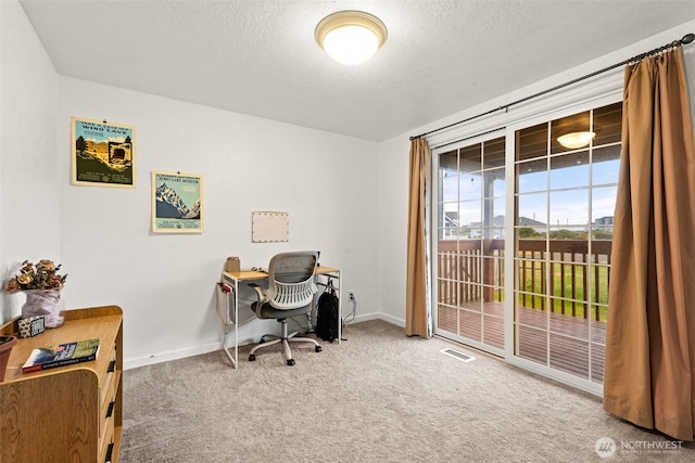 1291 Channel Ave SW, Ocean Shores, WA 98569 - carpeted office space with a textured ceiling and baseboards
