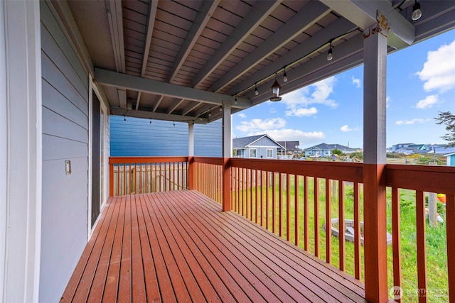 1291 Channel Ave SW, Ocean Shores, WA 98569 - wooden deck featuring a residential view