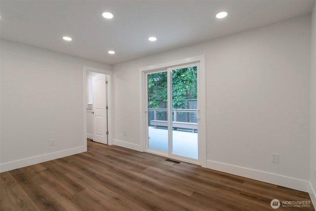 2015 172nd Pl SE, Bothell, WA 98012 - empty room with baseboards, dark wood finished floors, and recessed lighting