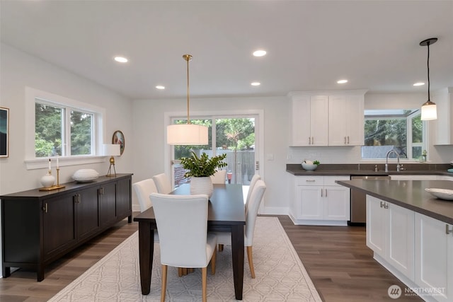 2015 172nd Pl SE, Bothell, WA 98012 - dining area with plenty of natural light, dark wood finished floors, and recessed lighting