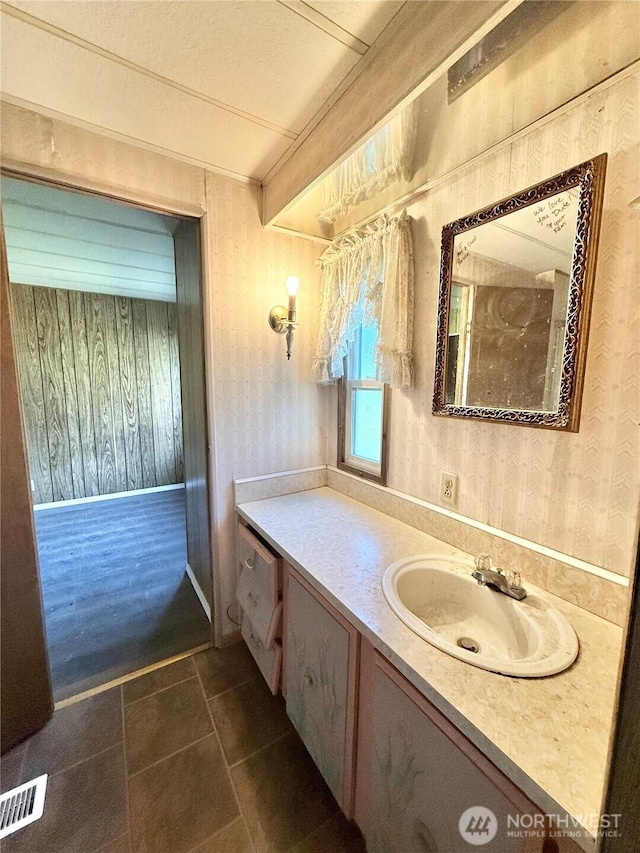1485B Old Hwy 97, Malott, WA 98840 - bathroom with vanity and tile patterned floors