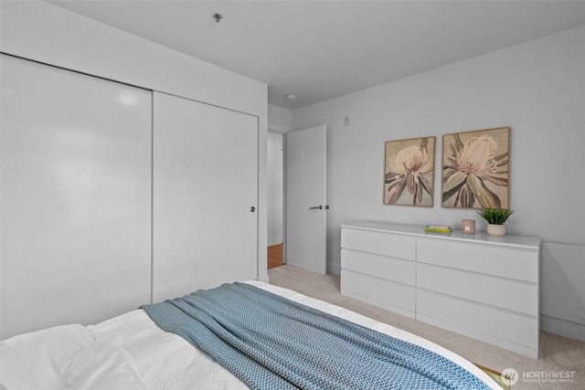 500 5th Ave W Unit 501, Seattle, WA 98119 - bedroom featuring light carpet and a closet