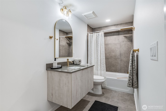 3718 W Arsenal Way, Bremerton, WA 98312 - full bathroom with vanity, toilet, and shower / tub combo