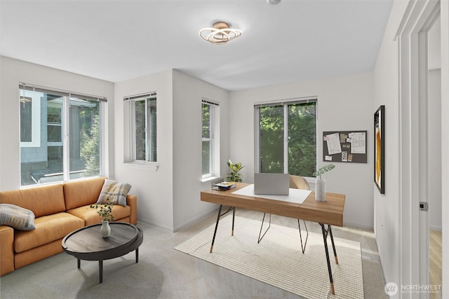5529 Lakemont Blvd SE Unit 901, Bellevue, WA 98006 - home office with light colored carpet and baseboards