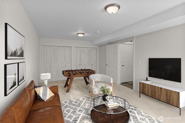 5529 Lakemont Blvd SE Unit 901, Bellevue, WA 98006 - living room with carpet flooring