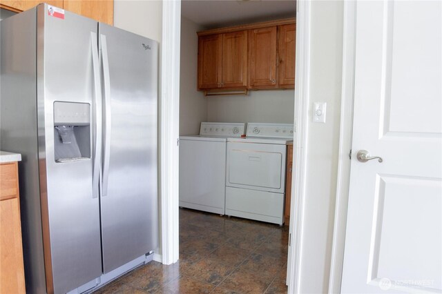 6 Laguna Pl W, Omak, WA 98841 - laundry room featuring washer and clothes dryer and cabinet space