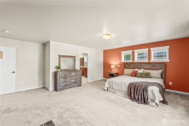 4492 Fantail Pl SW, Port Orchard, WA 98367 - bedroom with light colored carpet, baseboards, and connected bathroom