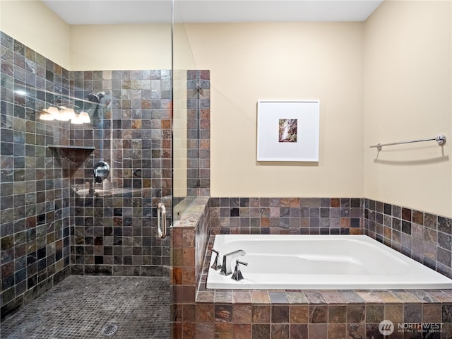 4590 E State Route 106, Union, WA 98592 - bathroom with a garden tub and a shower stall