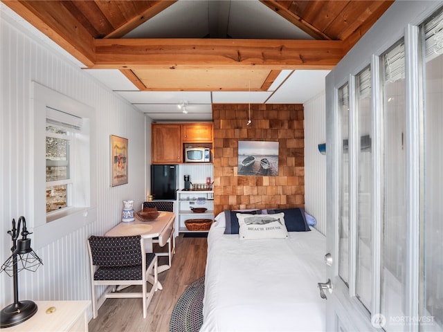4590 E State Route 106, Union, WA 98592 - bedroom featuring light wood-style flooring and wood ceiling
